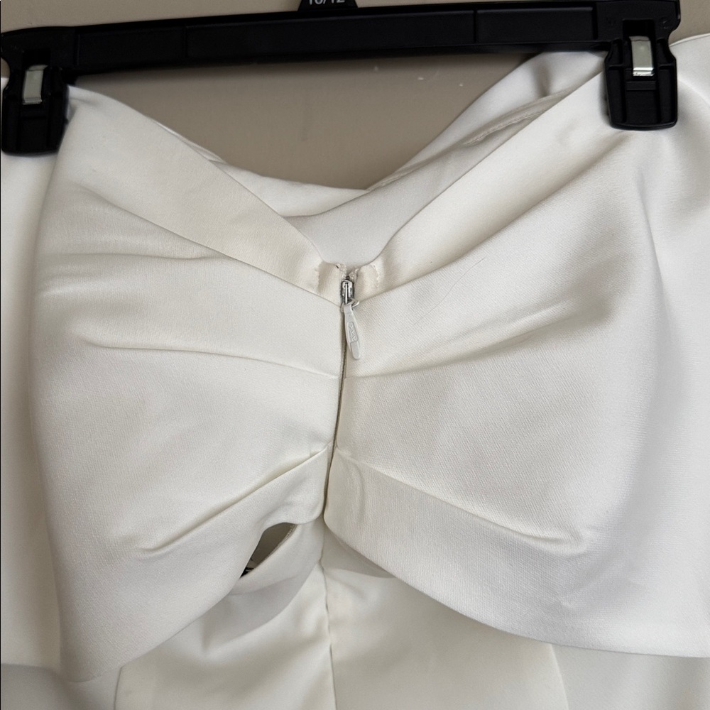 NWT- Sonya Moda Belluno Off the Shoulder Minidress, White, Large - Picture 10 of 12
